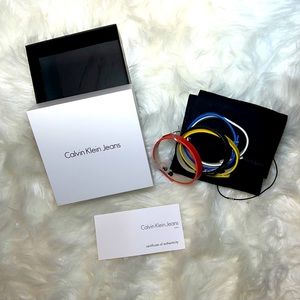 Calvin Klein leather-like bracelets